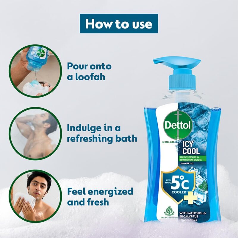 Dettol Body Wash and Shower Gel, Cool-500ml,Pack Of 2 - Image 5