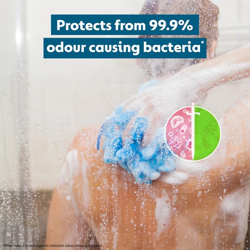 Dettol Body Wash and Shower Gel for Women and Men, Cool (Pack of 3 - 250ml each) | Soap-Free Bodywash | 12h Complete Odour Protection - Image 8