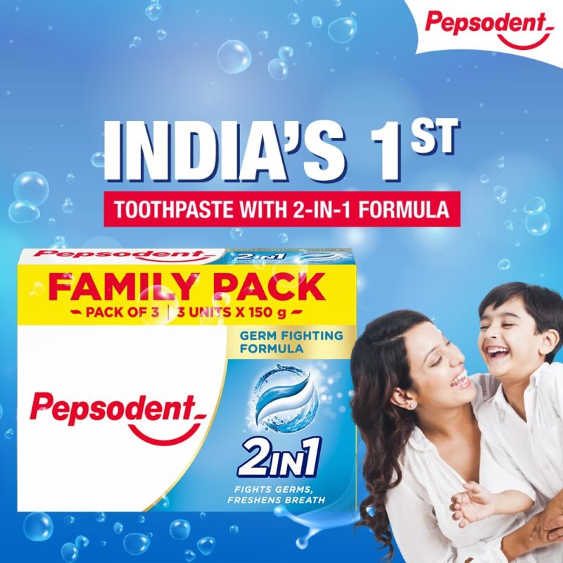 Pepsodent 2 in 1 Cavity Protection - 150 g (Pack of 3) - Image 7