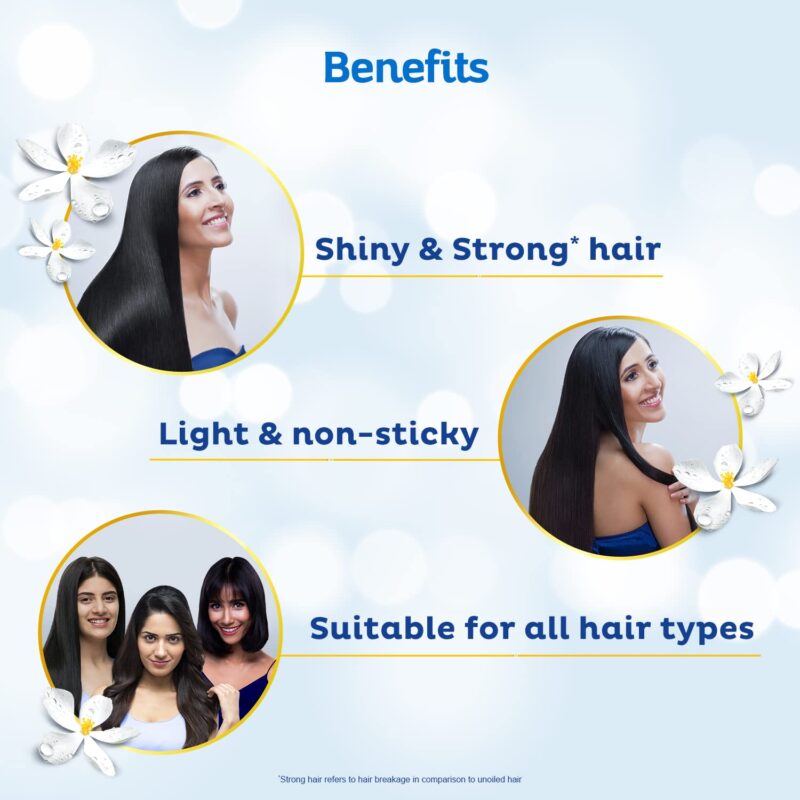 Parachute Advansed Jasmine Gold Coconut Hair Oil With Vitamin-E For Super Shiny Hair, Non-sticky, 500ml - Image 6