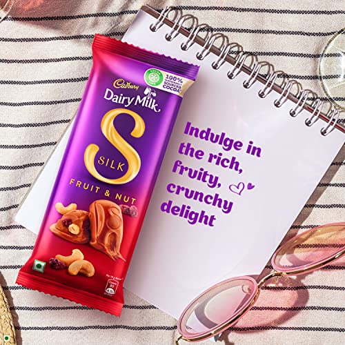 Cadbury Dairy Milk Silk Fruit and Nut Chocolate Bar, 137 g (Pack of 3) - Image 3
