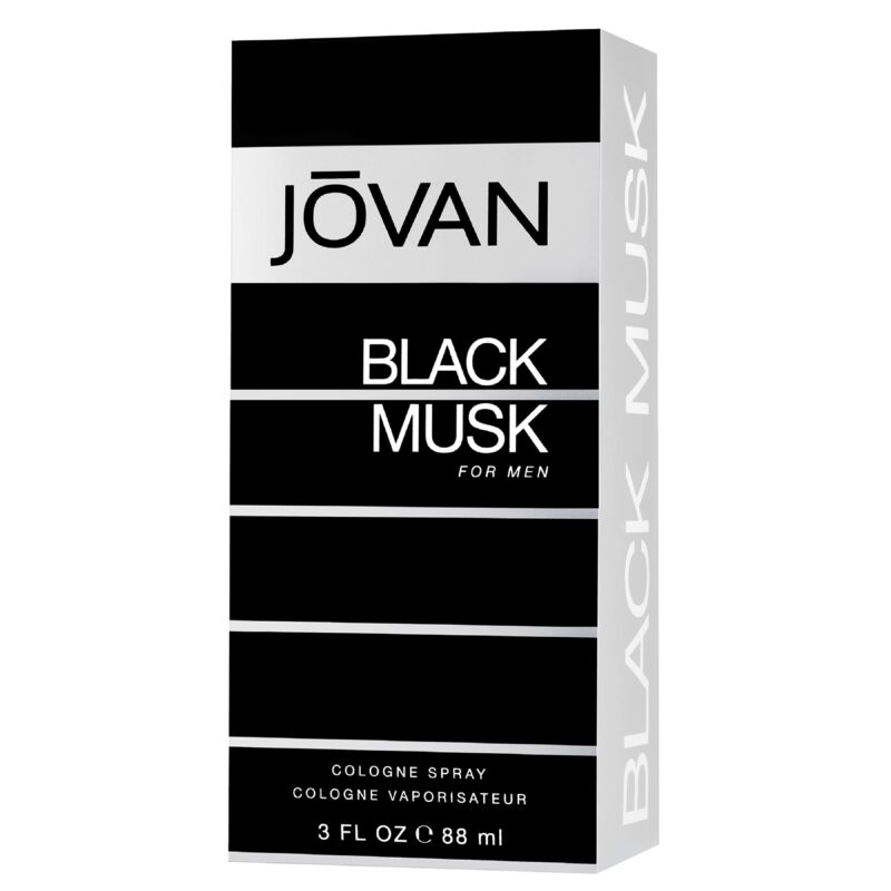 Jovan Black Musk Eau de Cologne for Men, 88ml - Image 3