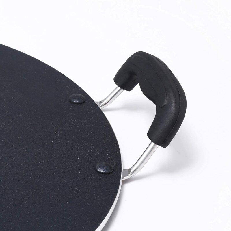 Anjali D PMTD12 Multi Tawa Deluxe Platinum Flat Tawa With Heat Resistant sturdy 2 Side Handle Triple Coating Non stick Tawa for Multie Purpose Food Item Making PMTD12 - Image 2