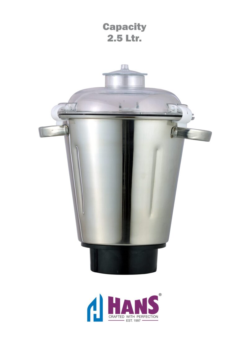 HANS Dominar X Pro 2200 Watts 3 HP Commercial Mixer Grinder With 2 Jar Heavy Duty Black Grey - Image 7