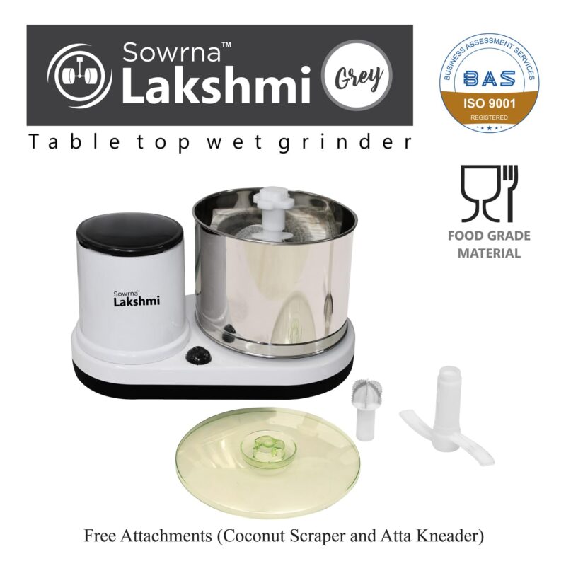 DGMR ENGG WORKS Sowrna Lakshmi Wet Grinder (White) - Image 6