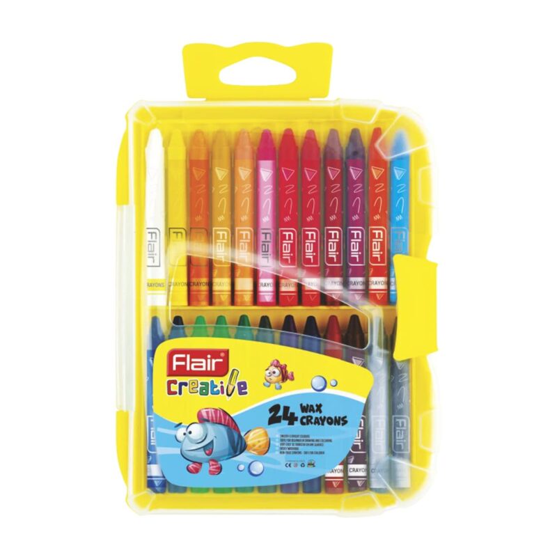 Flair Creative Series 24 Shades Wax Crayons