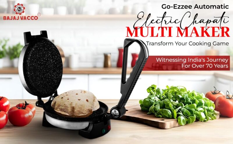 BAJAJ VACCO® Automatic MultipurposeChapati – Multi Maker, 900 WattageCMM – 01 - Image 4