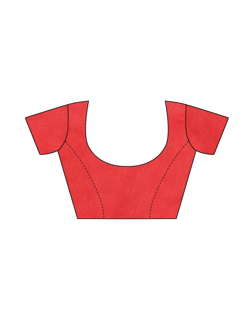 Satrani Women'S Poly Cotton Dyed Saree With Blouse Piece (1823ST146,Light Pink), Free Size - Image 3