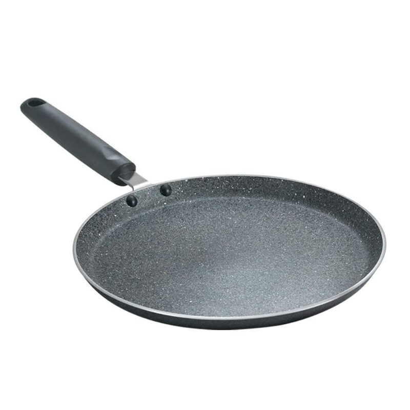 Prestige Hard Anodised Tadka Pan, 100 mm Omega Deluxe Granite Dosa Tawa, Black, 250 mm - Image 4