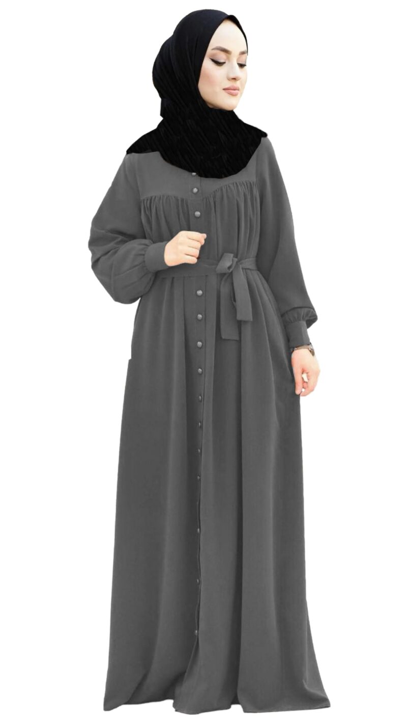 BURAQUE DESIGNER Abaya Burqa Dress's for Women Stitched Burkha | Casual Wear Abaya Burqa | (B03-Grey-Burkha)