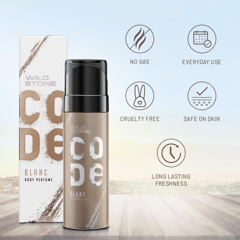 4x Wild Stone CODE Blanc Body Perfume for Men, 150 Ml - Pack of 4 - Image 3