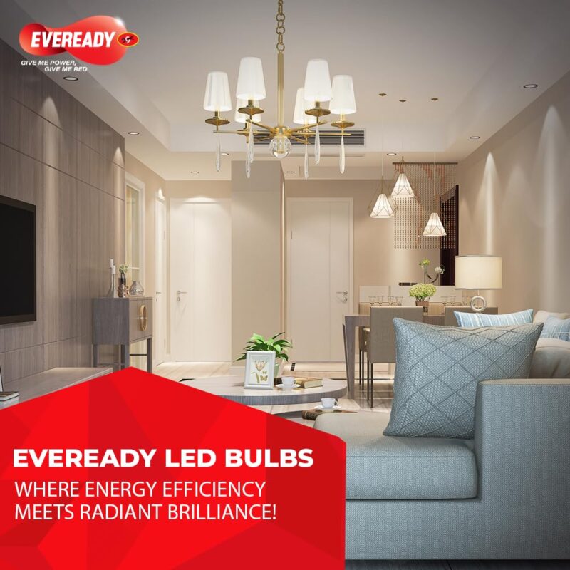 Eveready 9W LED Light Bulb| Cool Day Light (6500K) |Pack of 2|Energy Efficient| 4kv Surge Protection |100 Lumens per watt, B22 - Image 3