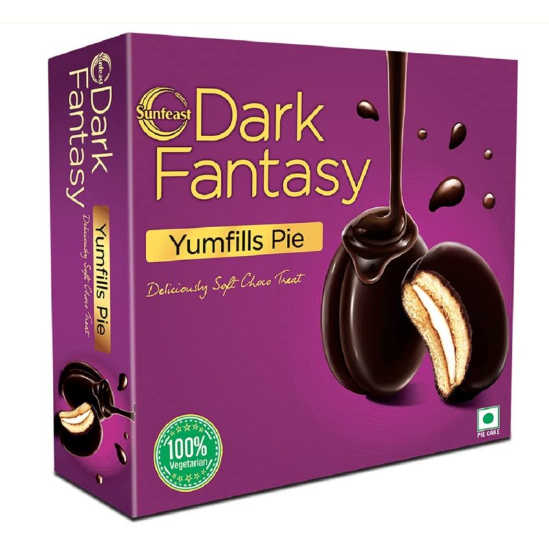Sunfeast Dark Fantasy Yumfills, 253g, Rich Chocolate Pie Cake