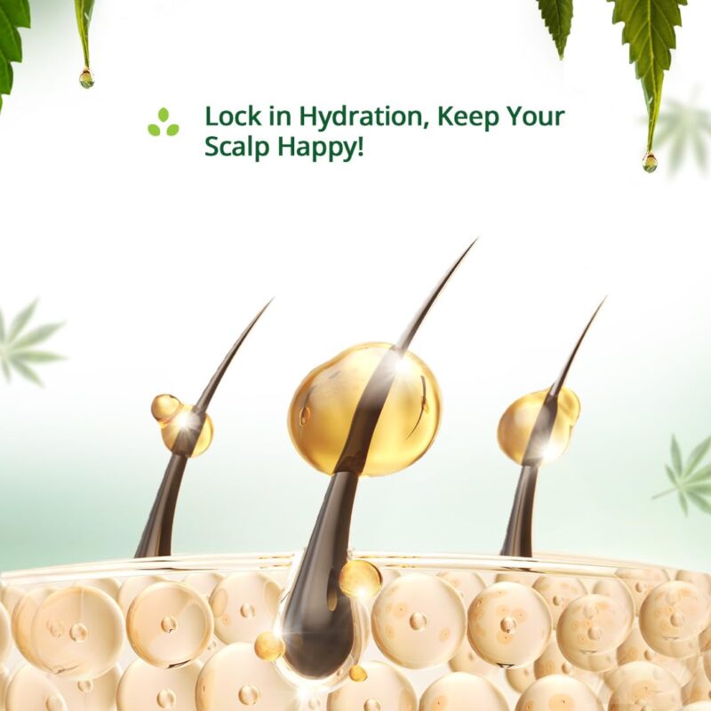 Hampa Hemp Lush Hair Shampoo 200ml, Sulphate and Paraben Free, Deeply Nourished Scalp and Hair, Hairfall Control, Hair Growth, 100% Natural, Herbal Ingredients, All Hair Types - Image 5