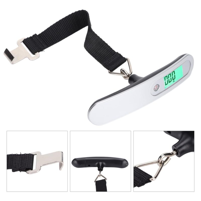 Kuber Industries Portable Weighing Scale For Luggage, Suitcase Capicity "50" KG-Pack of 2 (Black) - Image 5