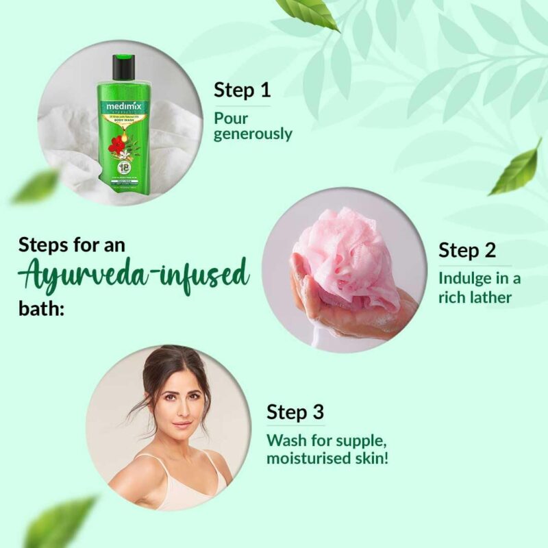 3x Medimix Ayurvedic Bodywash 18 Herbs & Natural Oils | Herbal | Paraben-free & Sulphate-free 300ml each - Pack of 3 - Image 7