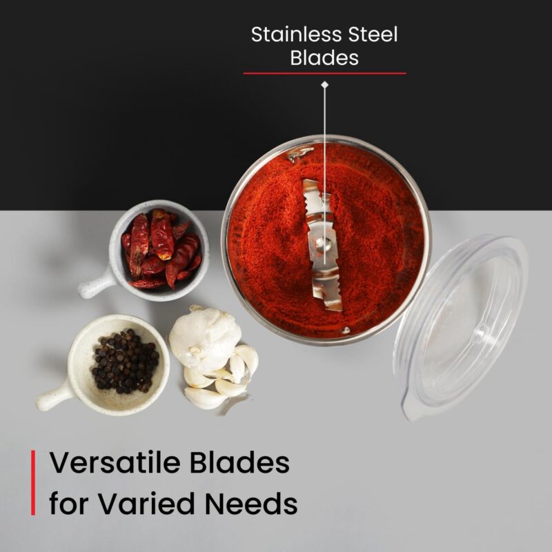 Prestige 1000 Watt Endura Mixer Grinder with 3 Stainless Steel Jar + 1 Juicer Jar, 1 Mix-O-Keep Jar, 1 Multi-utility Jar, Black |Sturdy Stainless Steel Body|7-Efficient Stainless Steel Blades - Image 2