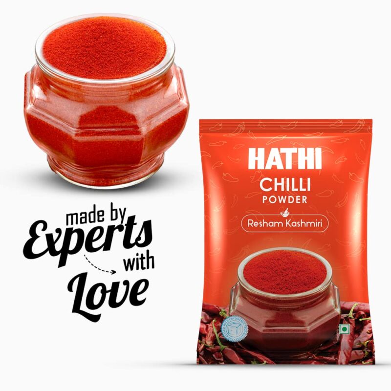HATHI MASALA Chilli Powder Resham Kashmiri Dandicut.(500 Gram) - Image 3