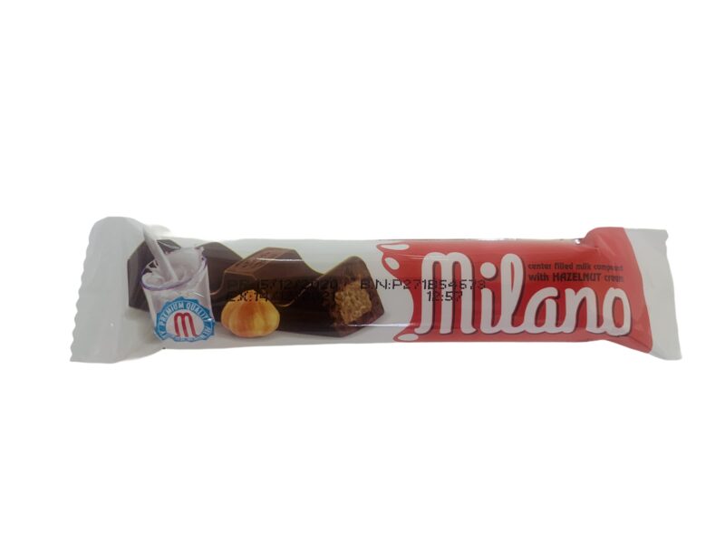 Milano Chocolate Bar with Hazelnut 36 pcs - 648g - Image 5