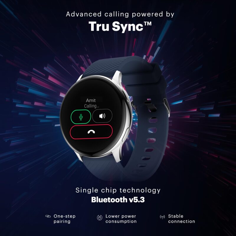 Noise Vortex Plus 1.46” AMOLED Display, AoD, BT Calling, Sleek Metal Finish, 7 Days Battery Life, All New OS with 100+ Watch Faces & Health Suite (Silver Link) - Image 4