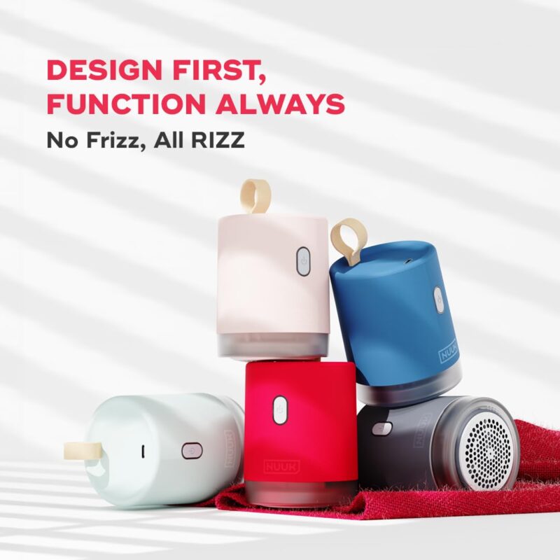 NUUK RIZZ Rechargeable Lint Remover for Clothes with FREE Storage Pouch | 2 Speed Modes For All Fabrics | 60 Min Runtime with Type-C Charging | Fabric Shaver for Woolen Sweaters, Shawls, Coats, Shirts - Image 6