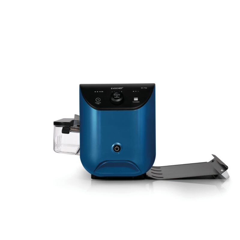 EVOCHEF EC Flip Automatic Dosa Maker, 1-Minute Dosas, 360° Food Grade Coated Roller, Easy Cooking Time & Thickness Control, Touch Controls, Compact & Portable, 1600W, 1 Year Warranty, Metallic Blue - Image 10