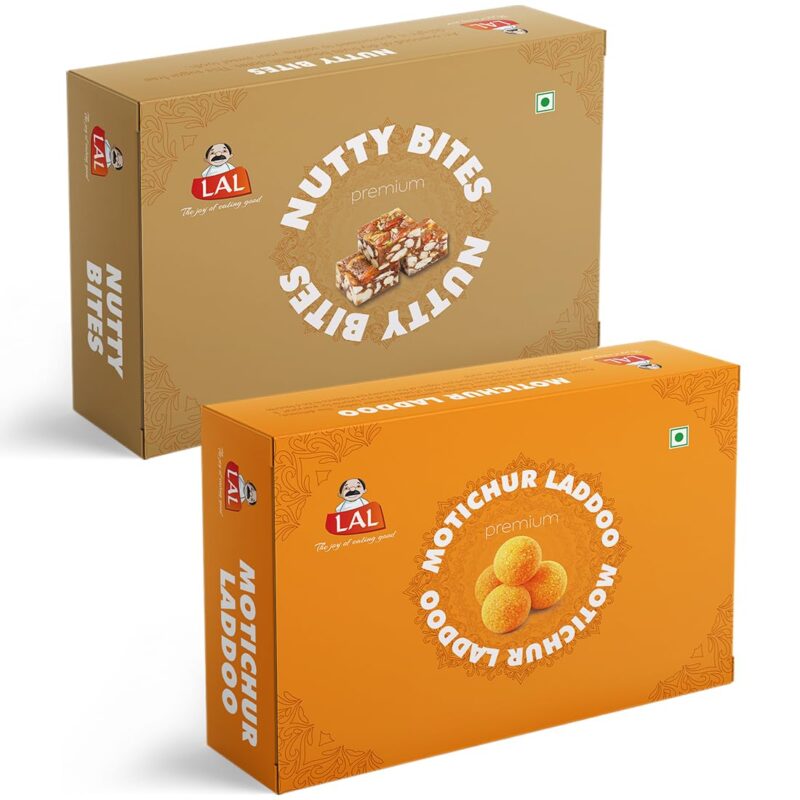 Motichur Laddoo 400gm & Sugarless Nuttybites 400gm - Image 2