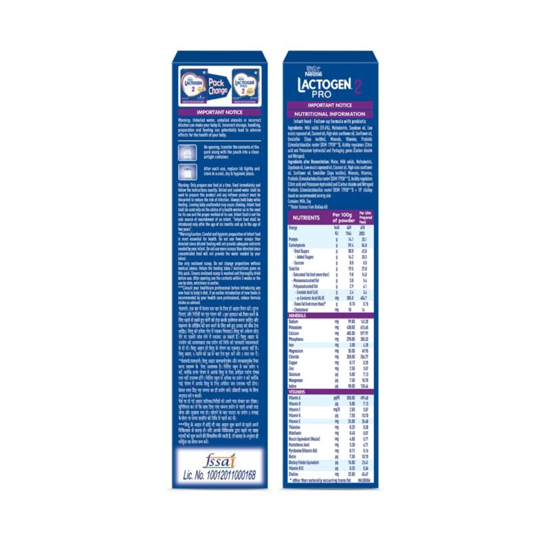 Lactogen Pro 2 Powder, Follow-Up Formula With Probiotic, Infant, After 6 Months Up To 12 Months, Bag-In-Box Pack, 400G - Image 7