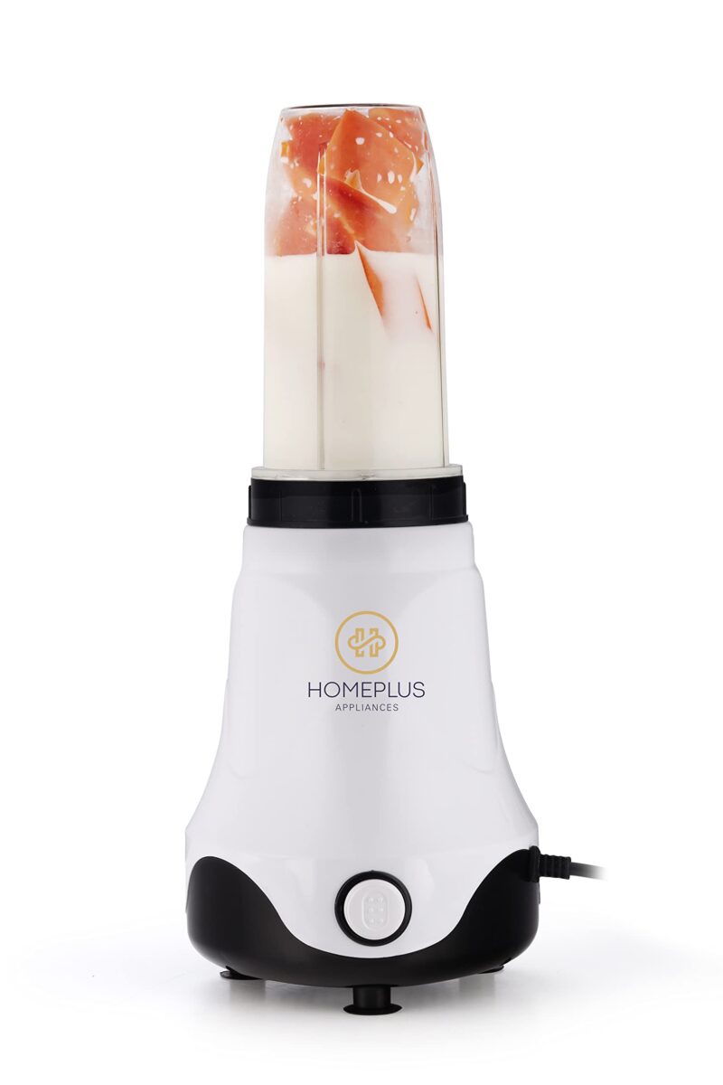 Home Plus Abs Plastic Nutri Blend, 20000 Rpm Mixer Grinder, 2 Unbreakable Jars, 500 Watts (White And Black) - Image 3