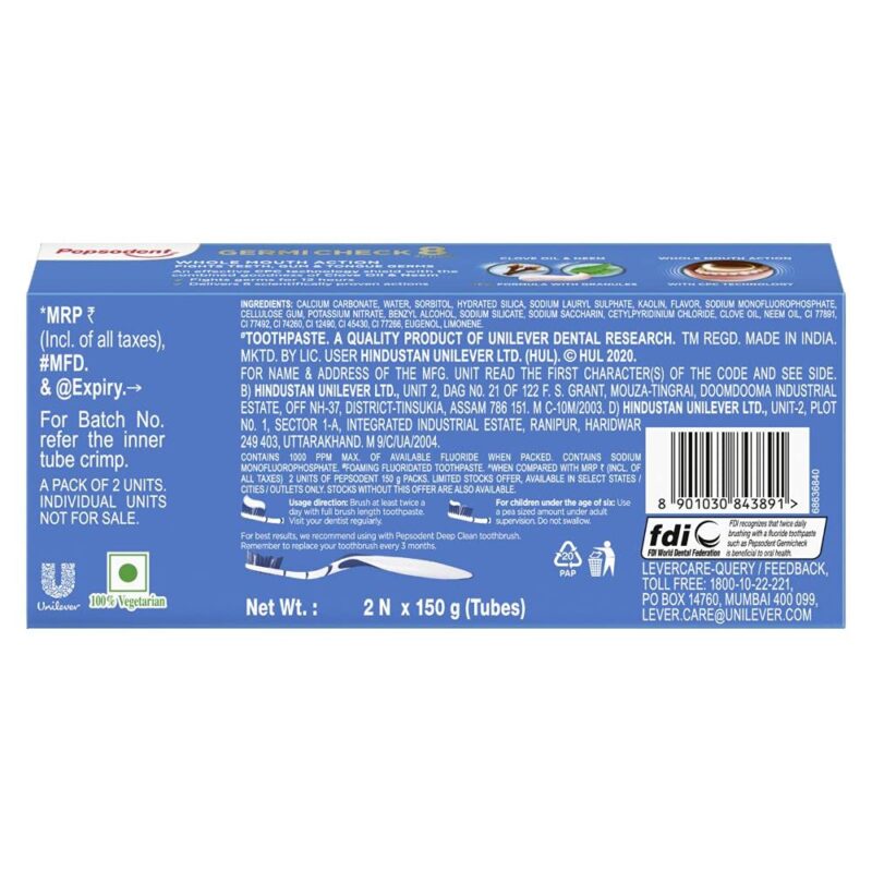 Pepsodent Germicheck Toothpaste 100 gm - Image 7