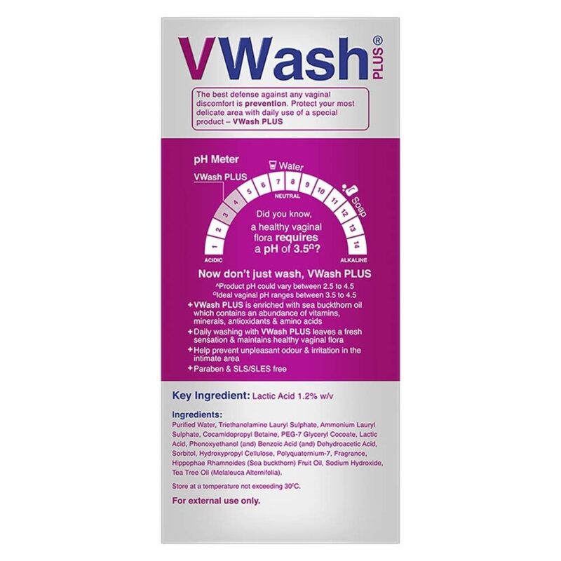 VWash Plus Expert Intimate Hygiene, 200ml, Hygiene Wash for Women, Vaginal Wash, Prevents Itching, Irritation & Dryness, Suitable For All Skin Types - Image 2