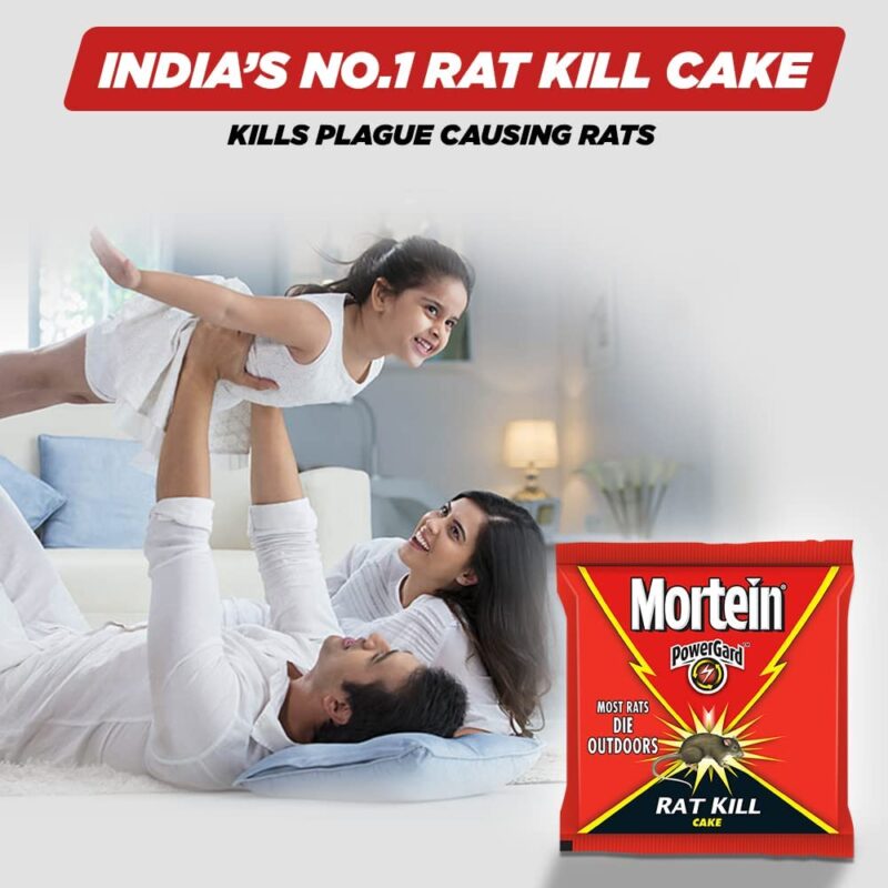 Mortein 100 G (Pack of 10) Powergard Rat Kill Cake| Kills Rats Outdoors in One Feed | Effective Against All Types of Rats - Image 4