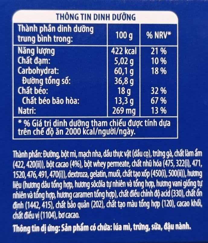 Cadburys OREOS Socola-Pie Special Edition Features a Strawberry-Flavored Marshmallow Sandwiched Between Oreos Cookie Pieces, all Coated In Rich Chocolate 6 Pack 168g (Vietnam) - Image 6