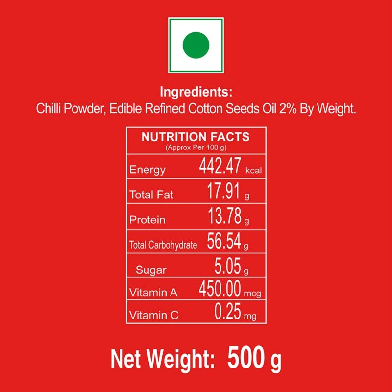 VASANT Kashmiri Chilli Powder - 500g - Image 8