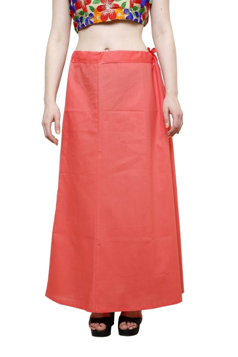 Pistaa's combo of Women's Cotton Peach, Magenta, Pak Green, Pastle Pink and Purple Color Best Indian Readymade Inskirt Saree petticoats - Image 7