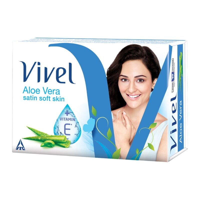 Vivel Aloe Vera Bathing Bar, 100g (Pack of 4) - Image 5