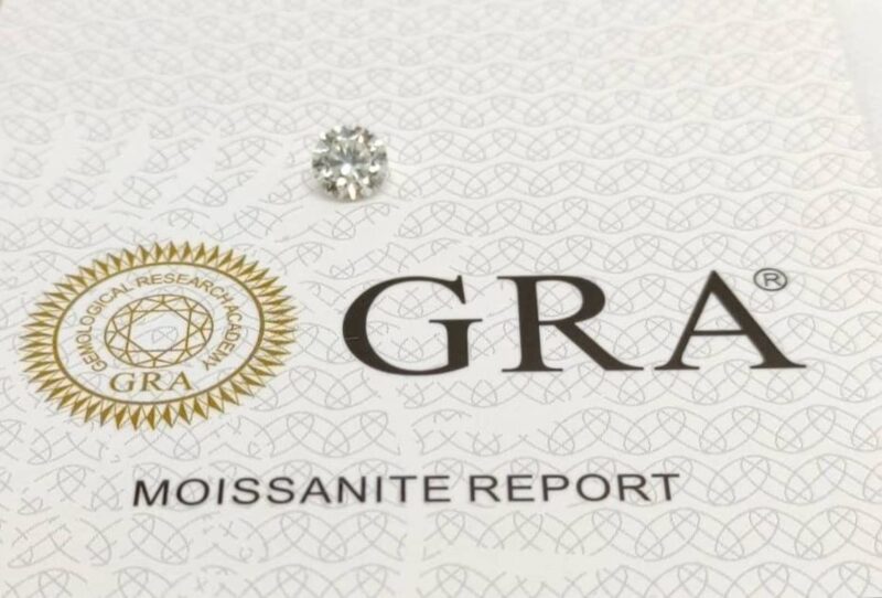 Moissanite Clear White D Color Round Brilliant Cut Loose Gemstone VVS1 Quality Moissanite Stone 1 Carat GRA Certified Loose Moissanite Stones (6.50 mm Heart & Arrow Cut) - Image 5