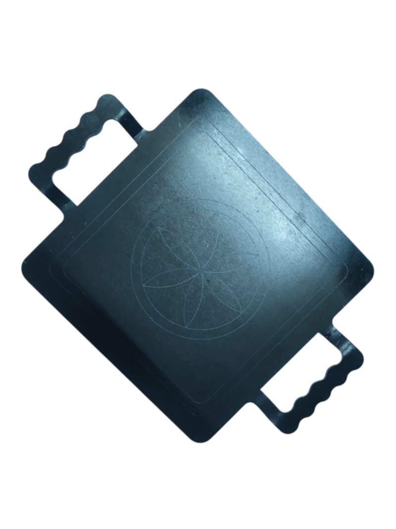 Cast Iron Dosa Tawa with Handles, 25.4 cm Square, Traditional Design - Image 3