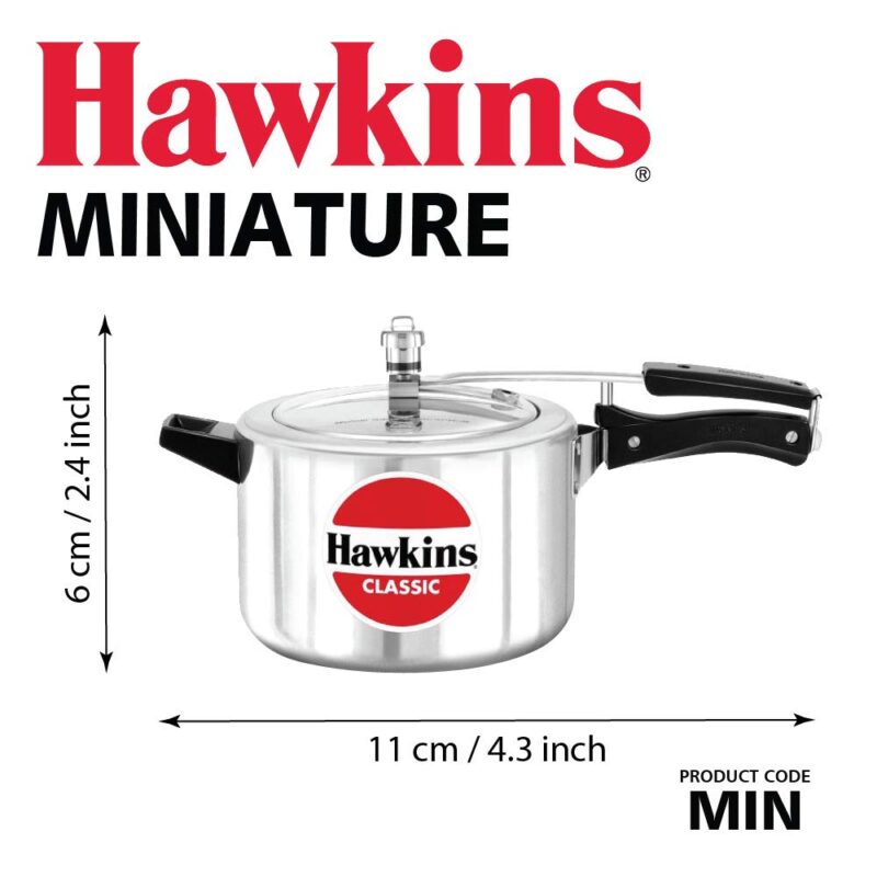 Hawkins Miniature Cooker, Toy Cooker for Kids, Mini Cooker, Small Cooker for Kids, Silver (MIN) - Image 3