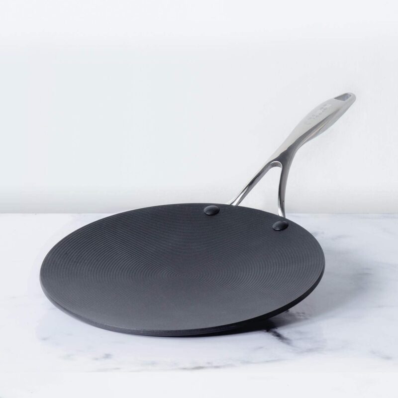 Circulon Hard Anodised Non Stick Aluminium Roti Tawa with Stainless Steel Handle | Chapati Tawa | Nonstick Dosa Tawa | Tawa Pan Big Size | Tawa Induction Base, 26 cm, Black - Image 5