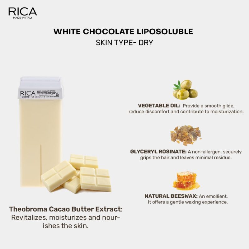 RICA Wax White Chocolate Roll-On Wax Kit For Women(Set Of 4 Refill Wax) 100 Ml - Image 8