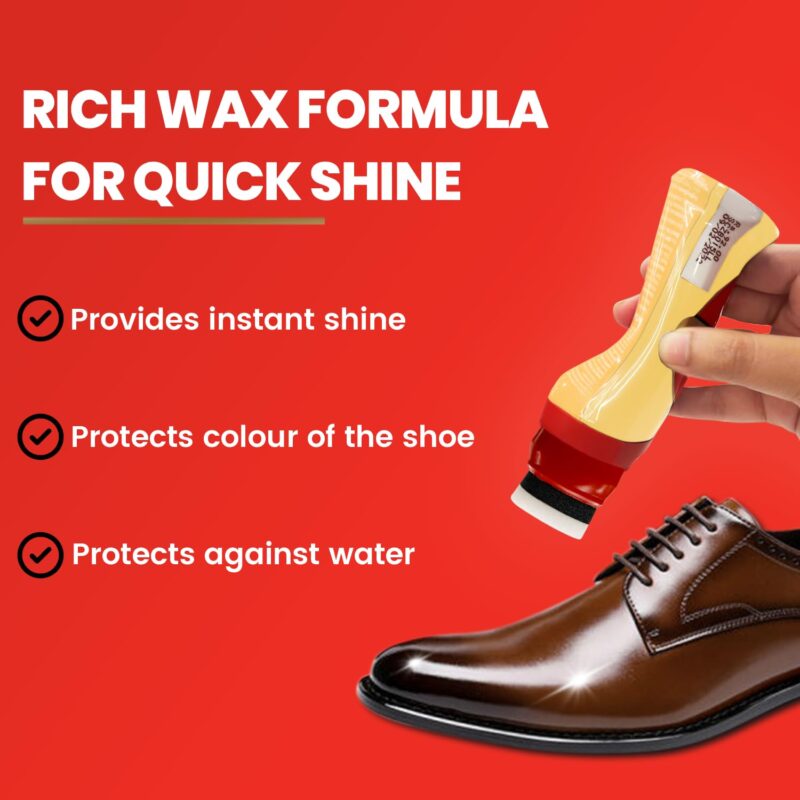 4x KIWI Instant Liquid Glossy Finish Shoe Polish (75 Ml, Neutral) each - Pack of 4 - Image 5