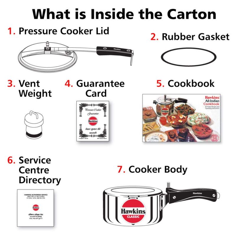 Hawkins 1.5 Litre Classic Pressure Cooker,Best Inner Lid Cooker,Baby Cooker,Silver(CL15) - Image 3