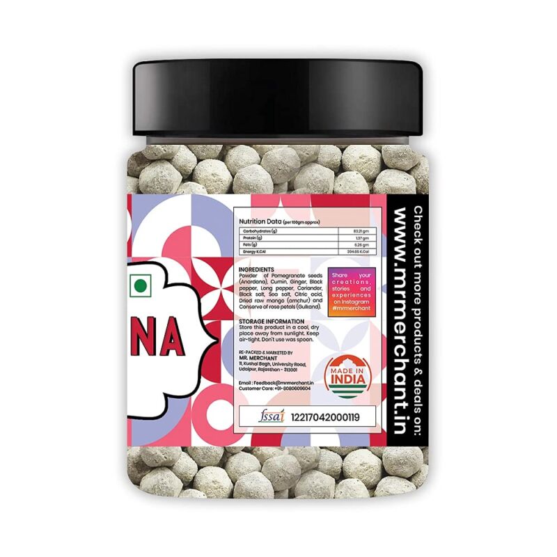 Mr. Merchant Pachak Anardana Goli Churan [Mouth Freshener, Digestive,After-Meal,Mukhwas](300 gm (Jar)) - Image 2