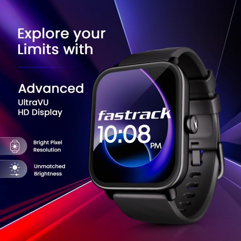 Fastrack Limitless Glide Smart Watch, Advanced UltraVU HD Display, SingleSync BT Calling, Advance Chipset, 85+ Sports Modes & Smartwatch Faces, AI Voice Assistant, 24 * 7 Health Suite, IP67 (Blue) - Image 5
