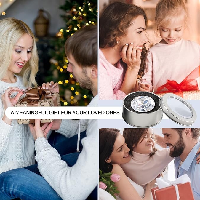 Akshetri Moissanite Stone Lab Grown Simulated Diamond Loose D Color VVS1 Clarity Round/Oval/Pear/Princess Cut Moissanite Loose Gem Stones with GRA Certificate for Ring Earrings (4 CARAT) - Image 2