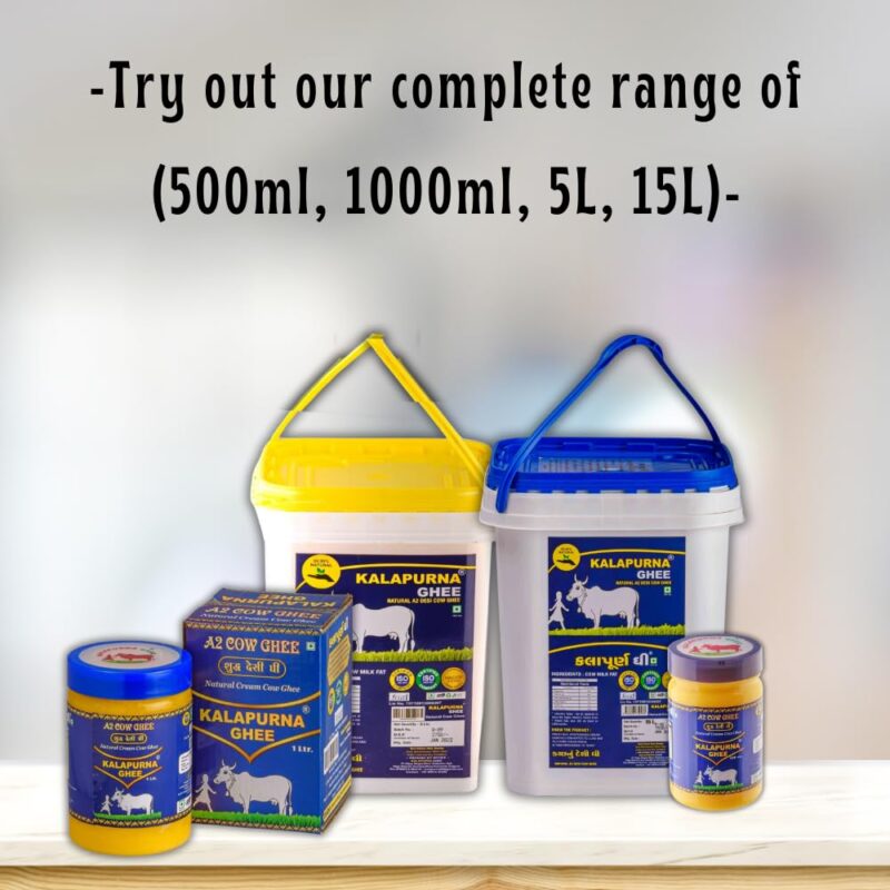 Kalapurna ghee Natural A2 Desi Cow Ghee| Pure Cow Ghee for Better Digestion, Immunity & Eyesight. (15 Ltr) - Image 3