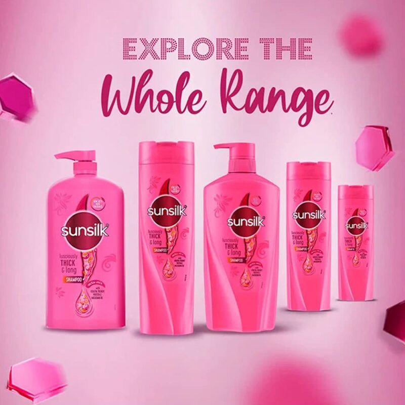 Sunsilk Lusciously Thick & Long Shampoo, 650 ml - Image 3