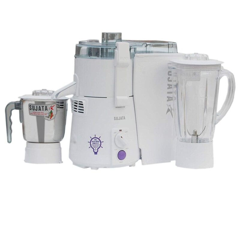 Sujata KI-28012 900-Watt Juicer Mixer Grinder with 2 Jars (White) - Image 2