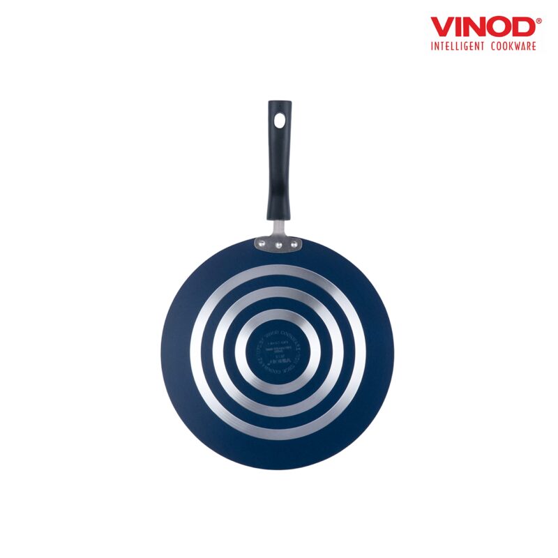 Vinod Zest Aluminium Non Stick Flat Multi Tawa - 32.5 cm | Triple Layer Ceramic Coating | 4mm Extra Thick Roti Tawa | Bakelite Handle | Gas and Induction Base | 1 Year Warranty - Image 6